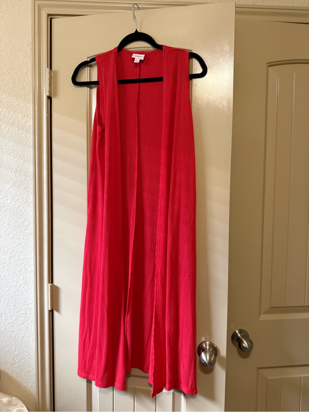 NWT LuLaRoe Red Joy Vest S + 2 One Size Leggings 3pc Bundle